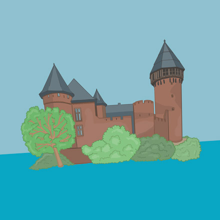 Burg Linn mit Museum und Park